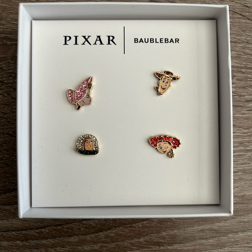 NWT BaubleBar Pixar Toy Story Earrings Set (4 earrings)